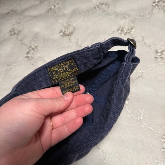 Vintage Y2K American Flag Patch Hat – Distressed Navy Baseball Cap (DPC Brand) - Picture 3 of 8